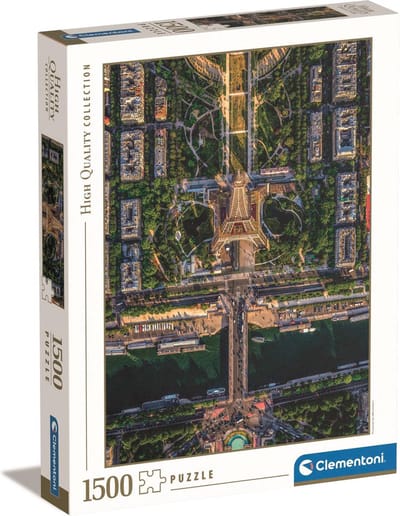Clementoni - Puzzel - 1500 Stukjes - Vliegend Over Parijs - Puzzel Voor Volwassenen - High Quality Collection