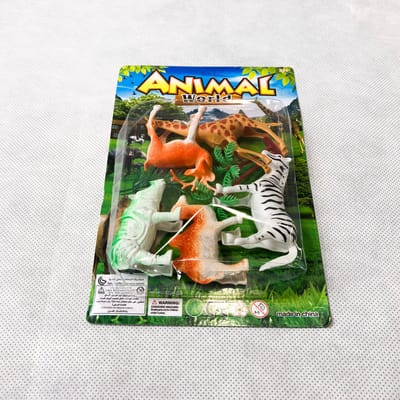 Nicky Toy - Animal World - 5 verschillende dieren - inclusief boompjes