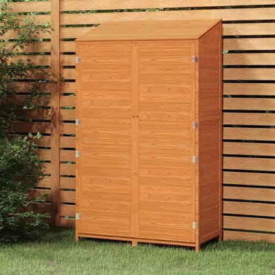 Tuinschuur Hout - Gereedschapsschuur - Tuinspullen Opbergen - Massief Sparrenhout - 102 x 52 x 1745 cm - Bruin
