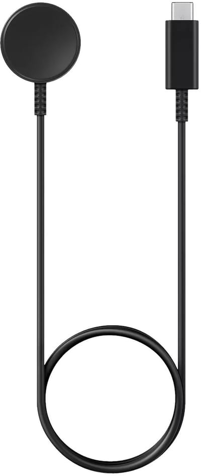 Strap-it USB-C snellader / fast charger - oplader geschikt voor Samsung Galaxy Watch 8 - 40mm / Galaxy Watch 8 - 44mm / Galaxy Watch 8 Classic (zwart)