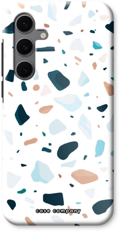 Case Company® - Hoesje geschikt voor Samsung Galaxy S24 FE hoesje - Terrazzo N°13 - Tough Case - Maximale Bescherming alle Kanten en Schermrand