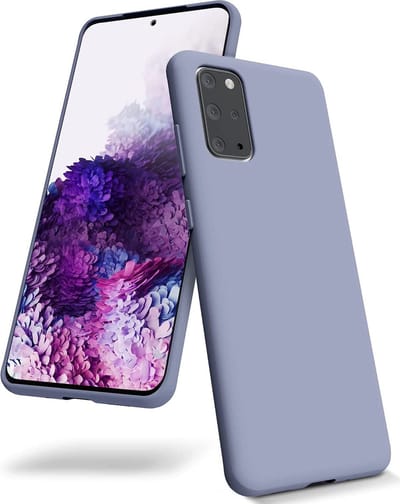 Hoesje Geschikt Voor Samsung Galaxy S20 Plus Hoesje - Fluweelzachte Microvezel Siliconen Back Cover – Grijs