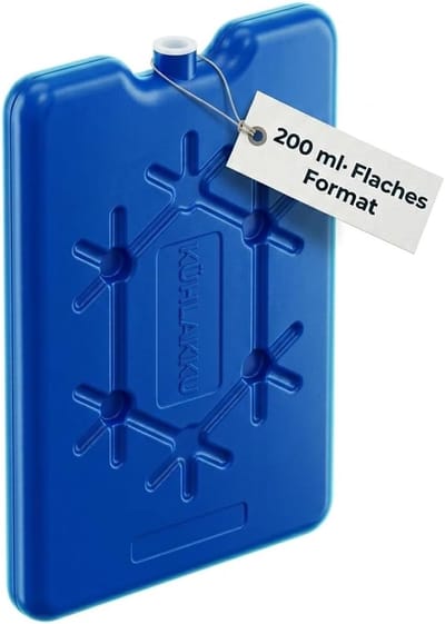 Thijox - Koelelement Koelpad Koelelementen Koelverpakking voor Koeltas Koelbox Draagtas - Plat Design Blauw 200 ml (8 Stuks)