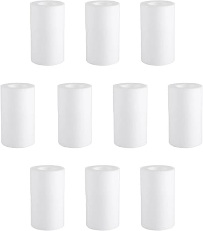 10 stuks vervangende filterelementen voor waterfilter, katoen en PP-katoen, verwijdert vuil uit water