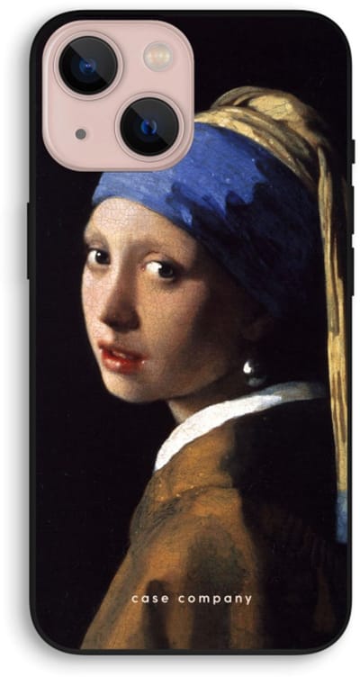 Case Company® - Hoesje geschikt voor iPhone 13 mini hoesje - The Pearl Earring - Biologisch Afbreekbaar Telefoonhoesje - Bescherming alle Kanten en Schermrand