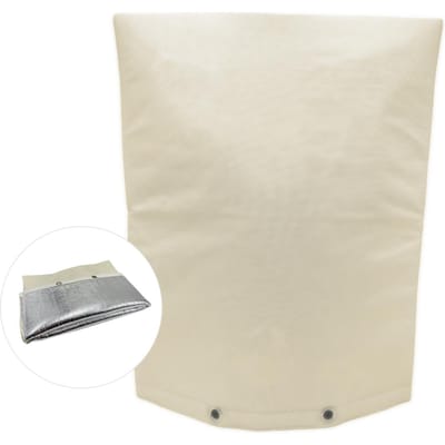 Terugstroomisolatie Voorkomer Afdekking Aluminiumfolie Winter Waterkraan Bevriezingsbeschermingsafdekking white