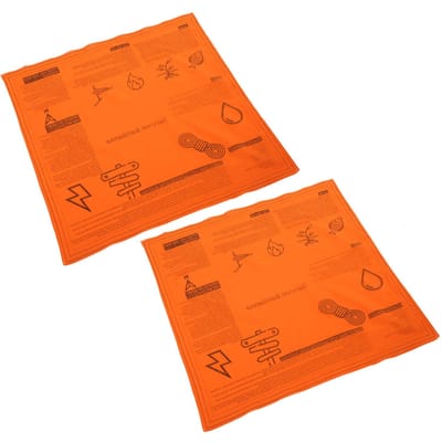 2 Stuks Set Multifunctionele Doek Hoofdsjaals Beschermende Zakdoek voor Kamperen red
