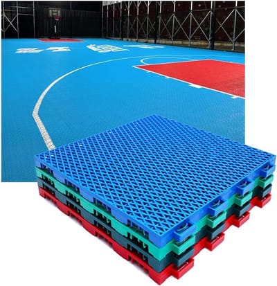 Modulaire vloertegels - Sportvloer tegels - Buiten sporten - Snelle installatie - 306 cm - Oranje