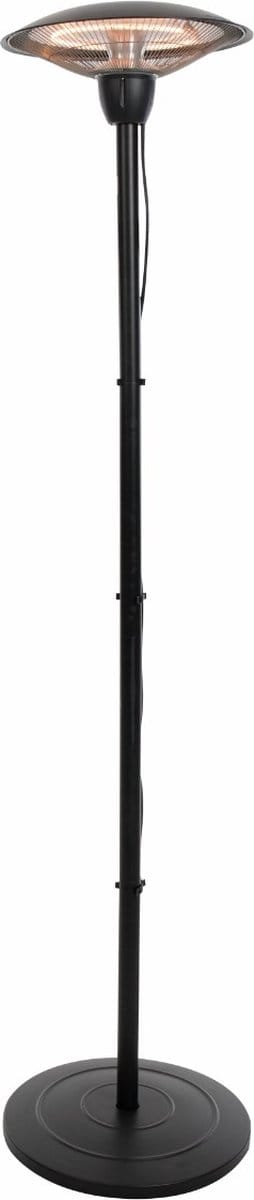 Sunred - Barcelona - Bright lijn - Zwart - Staand model - Terrasverwarmer - Infraroodstraling - 1500 W - Elektrische heater