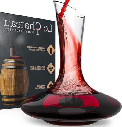 Wijn karaf 100% handgeblazen loodvrij kristallen glas rode wijnkarafe wijngeschenk-accessoires van