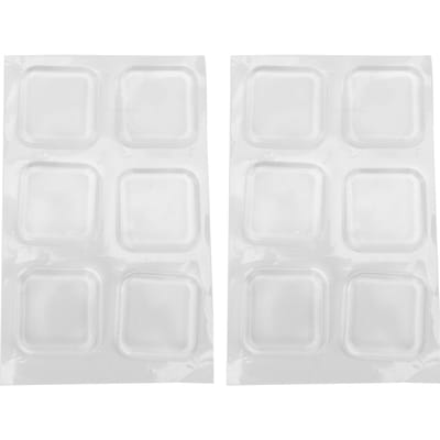 12 pièces Butée de porte Caoutchouc transparent Transparente Auto-adhésive Poignée de porte Bouton Butée Pare-chocs pour