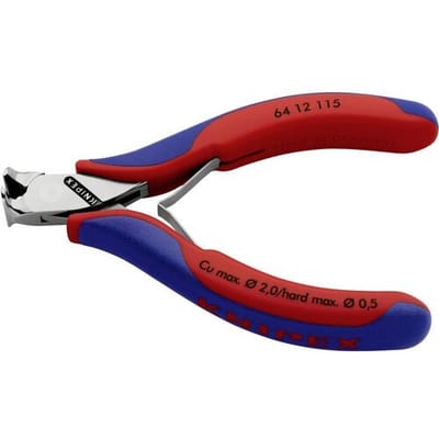 Knipex 64 12 115 Elektronica en fijnmechanica Voorsnijder Met facet 115 mm