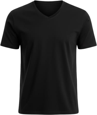 OMBRE T-shirt - Regular Fit - Katoen - Korte Mouw Zwart S