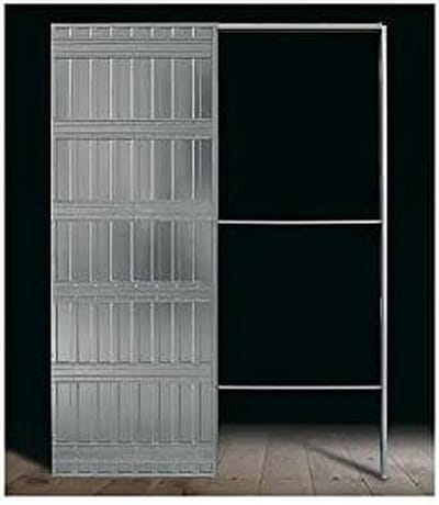 Tegenframe Deurkozijn - Frame voor Schuifdeur - Wanden Versterken - Gipsplaat Geschikt - 80 x 210 x 10 cm - Zilver