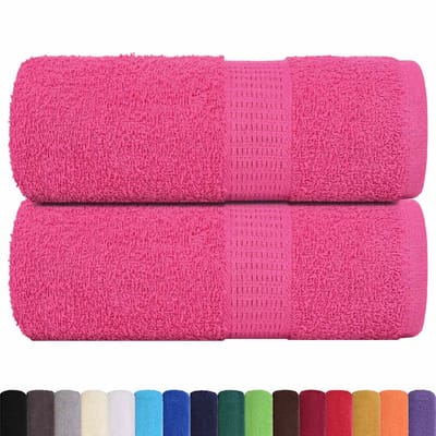 vidaXL - Washandjes - FROGN - 2 - st - 30x30 - cm - 360 - g/m² - roze