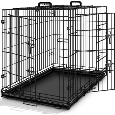 VLSelect® Hondenbench - Hondenbox - Hondenhuisje - Met 2 Deuren