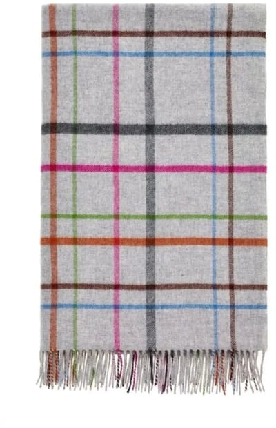 Plaid Ruiten Grijs - Shetland Lamswol - 140x185 - Bronte by Moon Scotland