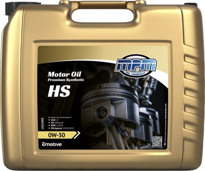 MPM Motorolie 0W30 premium synthetisch HS | 20 Liter | 05020HS