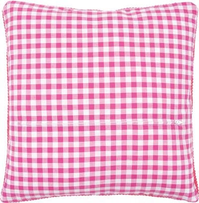Vervaco - Kussenrug met rits - roze ruit - PN-0154662 - Borduren - Borduurpakket - Borduurpakket volwassenen - Borduurpakket kind
