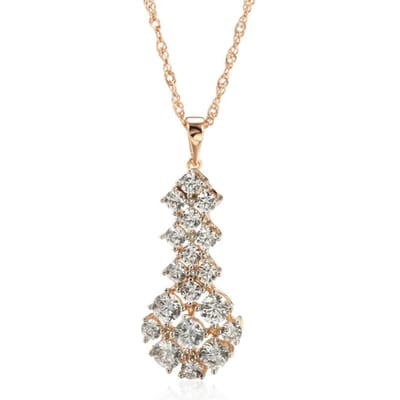 Collier Pendentif Zircon Naturel Tendance Pour Femmes Luxe Couleur Or Rose Mix Fête Quotidien Bijoux Ethniques Rétro beige