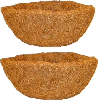 Esschert Design Inlegvel - 2x stuks - kokos - voor hangmand - ca. 40 cm - kokosinleggers