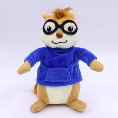 20cm Spel Alvin En De Chipmunks Pluche Speelgoed Kawaii Pluizige Chipmunks Knuffels Kinderen Kerstcadeau 20cm blue