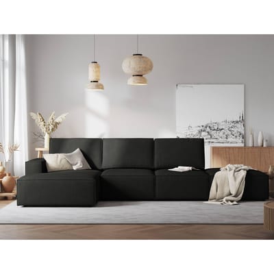 4.5-zitshoekbank Carlo links ribstof | Milo Casa