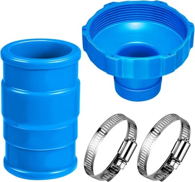 1 set zwembad vacuümslang adapter kit, geschikt voor Intex adapter B, zwembad separator, slang connector, vervangende slangadapter, geschikt voor bovengrondse zwembaden, vacuümoppervlakte separator kleine filter