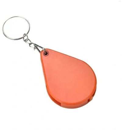 Een set van twee draagbare zakloepjes, mini-opvouwbare loepjes, geschikt voor mensen geschikt voor een visuele beperking om sieraden te lezen en te bekijken (rood, 9,5 × 3,5 cm).