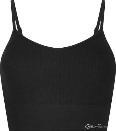 Comfortabel & Zijdezacht Bamboo Basics Seamless Padded Bra Fenna V-hals - Zwart - S