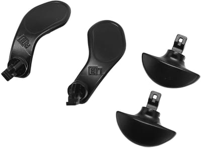 Dailygoody - Paddles voor Edge-controller - Gamecontrole - Premium Roestvrij Staal - Zwart - Eenvoudige Vervanging - Uniek Ontwerp - Geschikt voor PS5