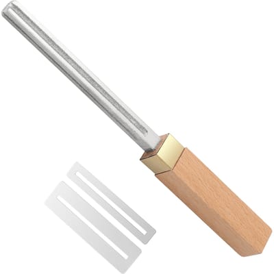 Gitaar Fret Crowning File Fret Reparatie Gereedschap met 4 Maten Randen Smalle/Medium/Brede Inkeping Randen en beige