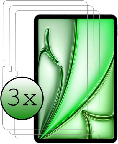 Screenprotector - 3 Stuks Geschikt voor Apple iPad Air M3/M4 (2025/2026) - 11 inch - Extra Sterk - Beschermglas - Gehard Glas - Tempered Glass - Screen Protector