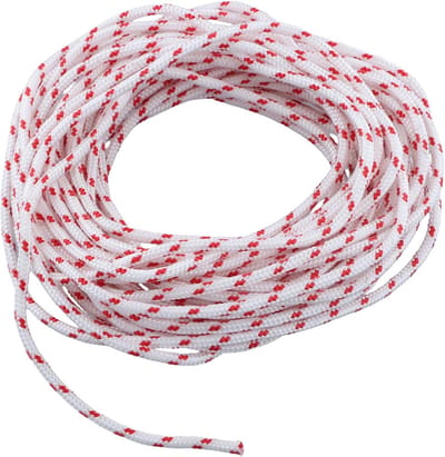 Trekkoord Grasmaaier - Starttouw Vervangend - Motor Starten - Nylon Vezel Constructie - 10 Meter 4mm - Wit Rood