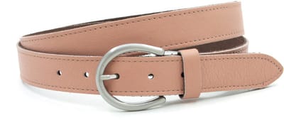 Dames riem zalm rose - 3 cm breed - Leer - Jeans riem - Casual - Maat 105