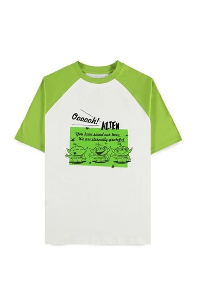 Toy Story - Disney T-shirt - 5 - Aliens - S tot XXL - voor Mannen - wit-groen