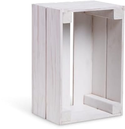 Vintage Mini Houten Kist voor Wijn en Fruit - Decoratieve Houten Opbergdoos 30x20x15