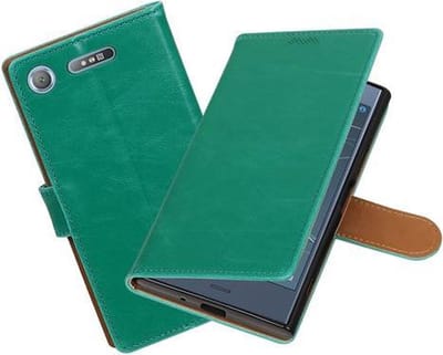 BestCases - Sony Xperia XZ1 Pull-Up booktype hoesje groen