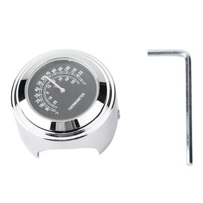 Dailygoods- Lenkerthermometer Waterdicht - Stuurhouder - Aluminium - Schokbestendig - Nachtzicht - Hoogwaardige Kwaliteit - Stuurthermometer