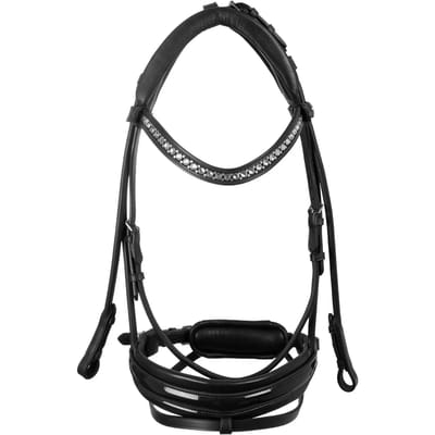 Combinatie neusriem hoofdstel Leer Acavallo Stlex