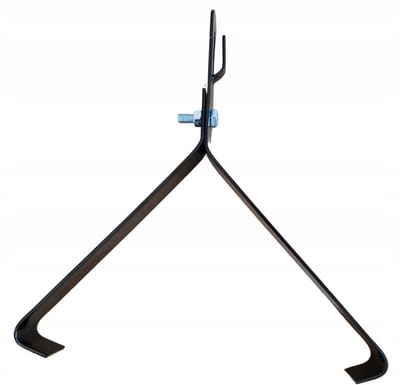 Błyskawica - Nokbeugel Bliksemafleider - Zwart Gepoedercoat - Type G-2 - Voor Draad Ø 6-8mm