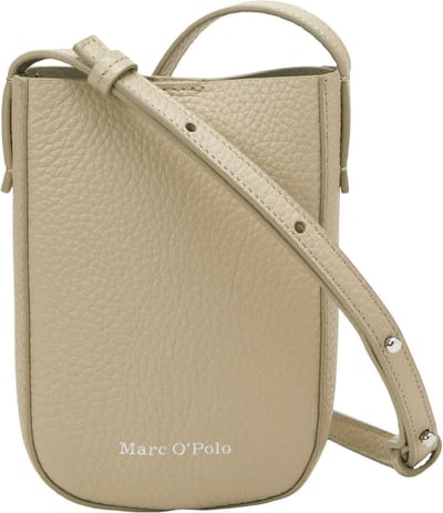 Marc O'Polo Leren Telefoontasje Schoudertas Cirla Cellphone Bag Jonesboro Cream Beige