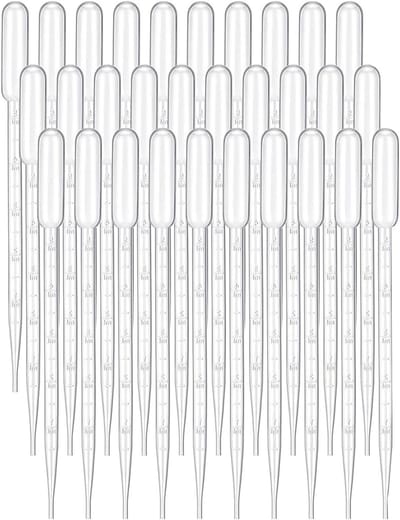 30 Plastic Pipettes van 5 ml - Transparante Gediplomeerde Pipetten voor Parfum, Essentiële Olie en Laboratoriumgebruik, Perfect voor Nauwkeurige Dosering
