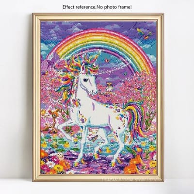 5D DIY diamant borduurwerk verkoop paard volledige ronde strass foto diamant schilderij 20X30CM blue