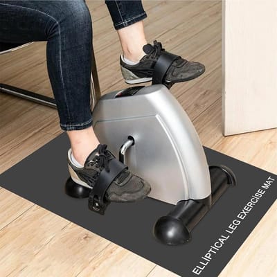 Beentrainer Mat - Oefenmat Beschermmat - Thuis Sporten - Massief Rubber - 60 x 43 cm - Zwart
