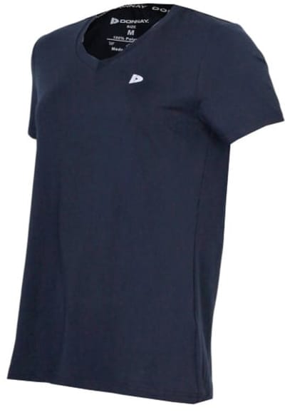 Donnay - Sportshirt (Vera) - V-neck T-Shirt - Dames - Navy (010) - maat S
