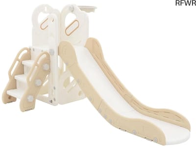 RFWR® Kinderglijbaan 3 in 1 Speeltoren voor Binnen en Buiten - Multifunctioneel Speelgoed voor Peuters met Basketbalring