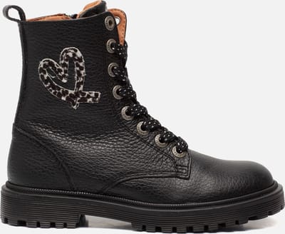 Develab Veterboots zwart Leer - Dames - Maat 28