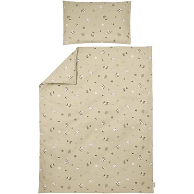 Meyco Baby Forest Animals Dekbedovertrek Ledikant - Sand - 100x135cm
