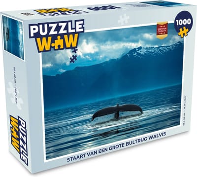 Puzzel Staart van een grote bultrug walvis - Legpuzzel - Puzzel 1000 stukjes volwassenen